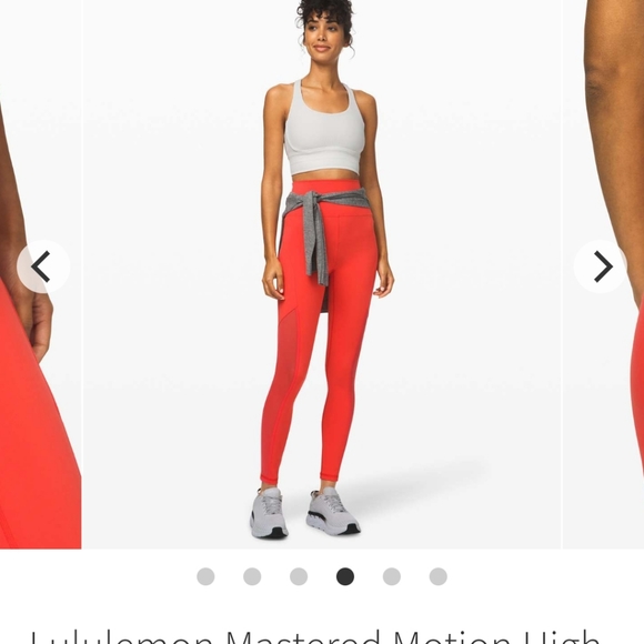 Lululemon • Mastered Motion Full Length Everlux Thermal Red Leggings • Size 4 - Picture 1 of 7